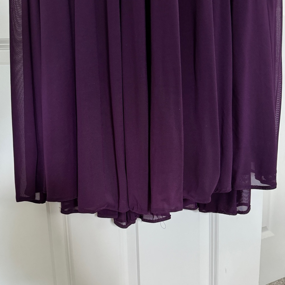 Elegant Purple Evening Gown - Picture 4 of 9